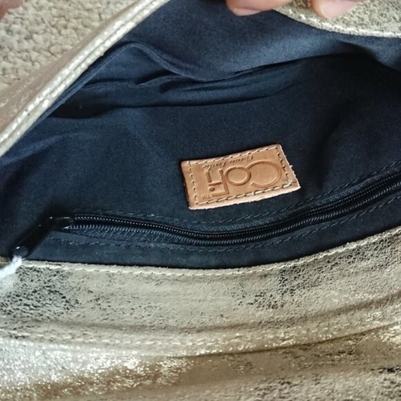 Cofi Genuine leather gold tone clutch - Picture 6 of 6